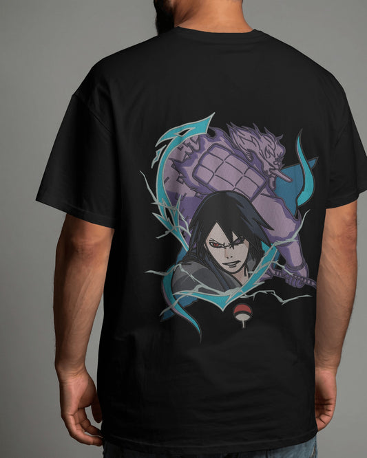 SASUKE UCHIHA-SUSANO Embroidered Oversized TShirt
