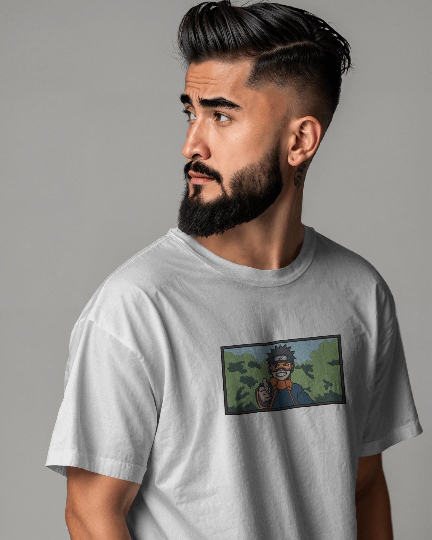 OBITO UCHIHA Embroidered Oversized TShirt