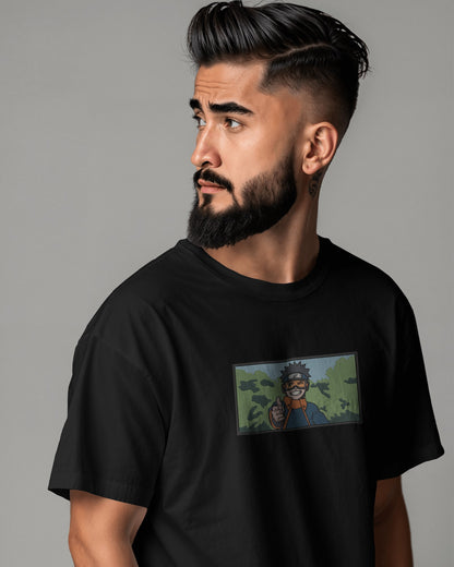 OBITO UCHIHA Embroidered Oversized TShirt