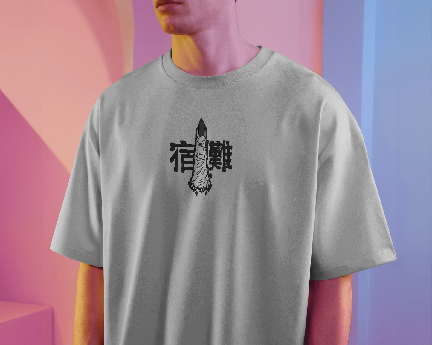 SUKUNA Embroidered Oversized TShirt