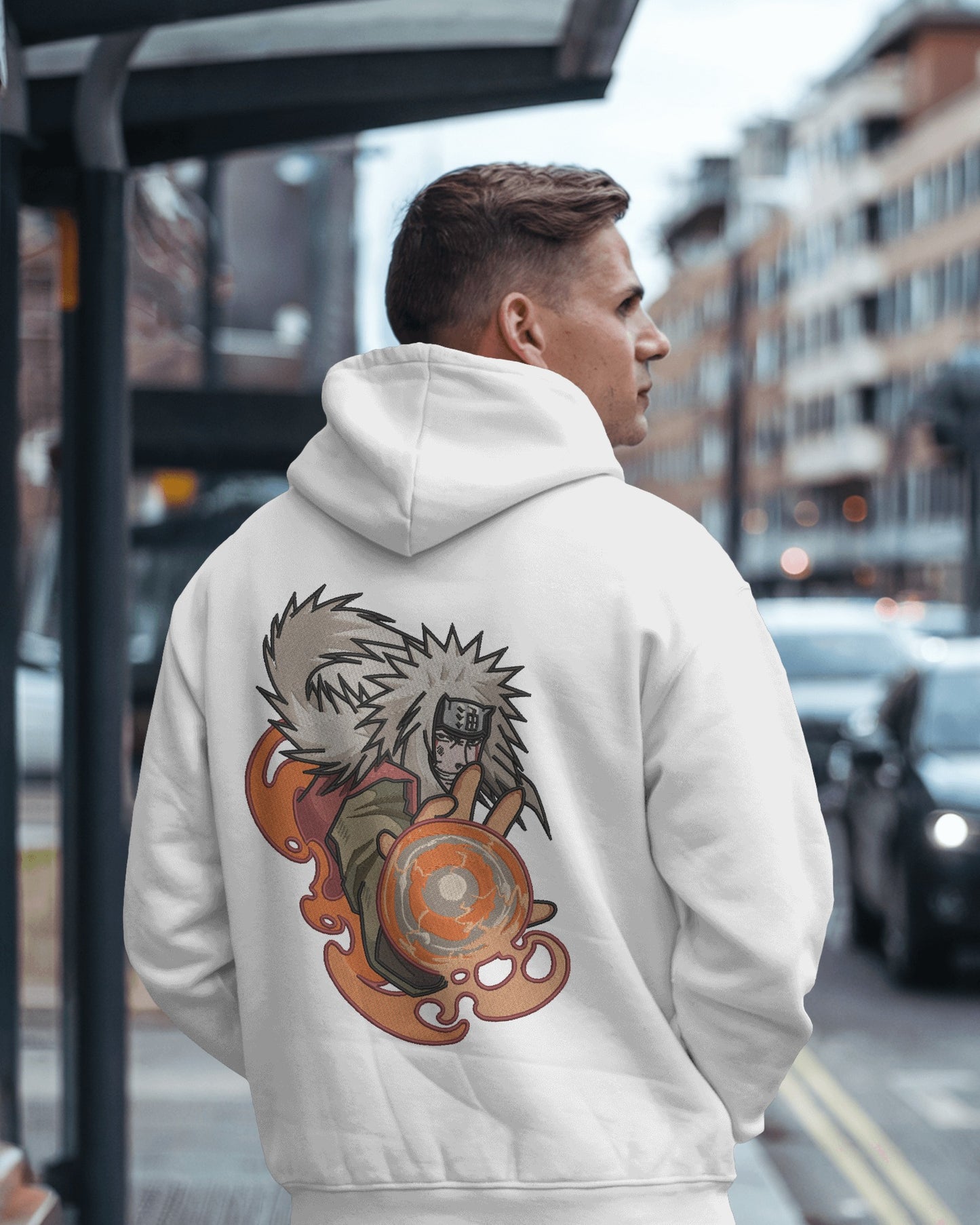 JIRAYA Embroidered Oversized Hoodie