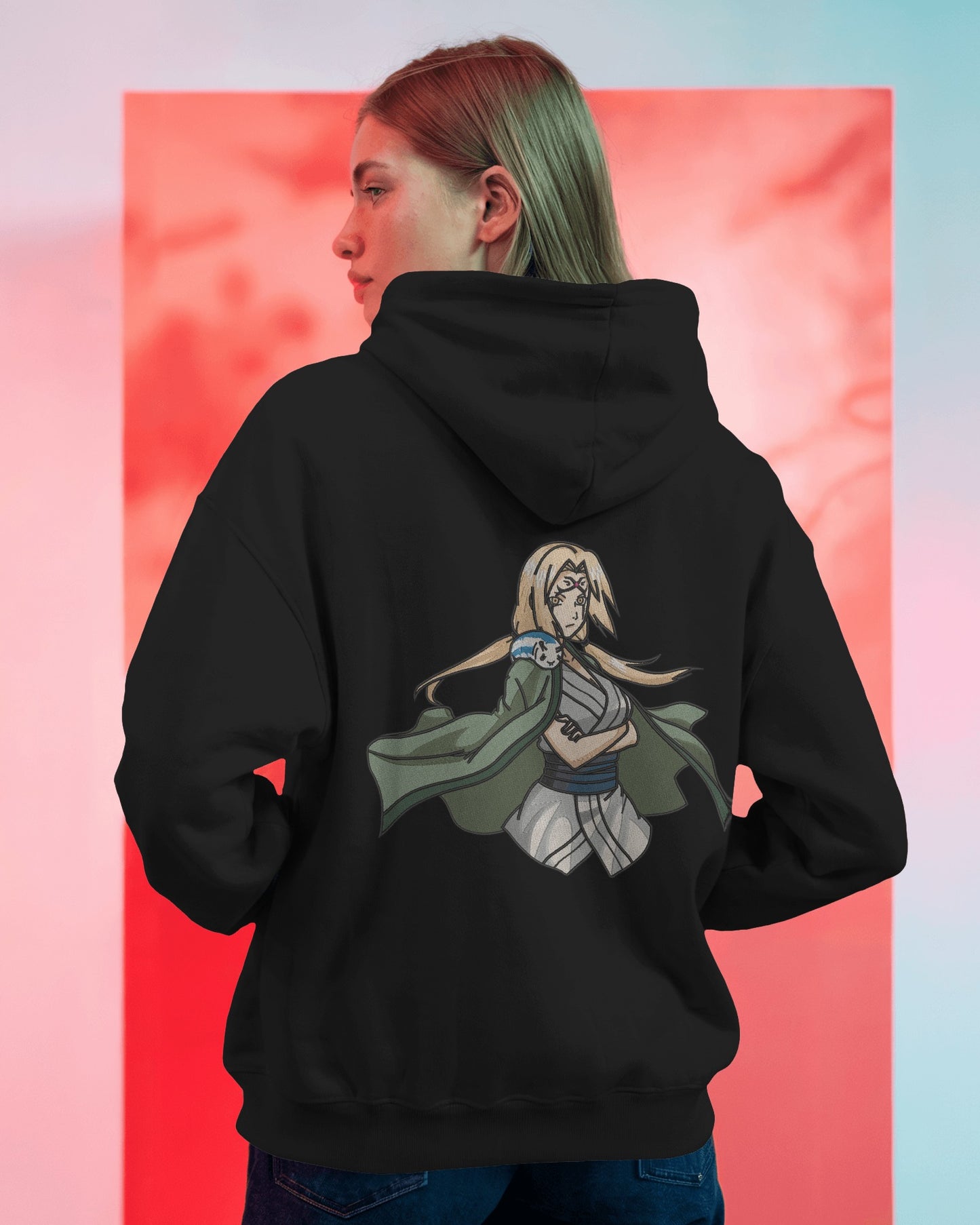 TSUNADE Embroidered Oversized Hoodie