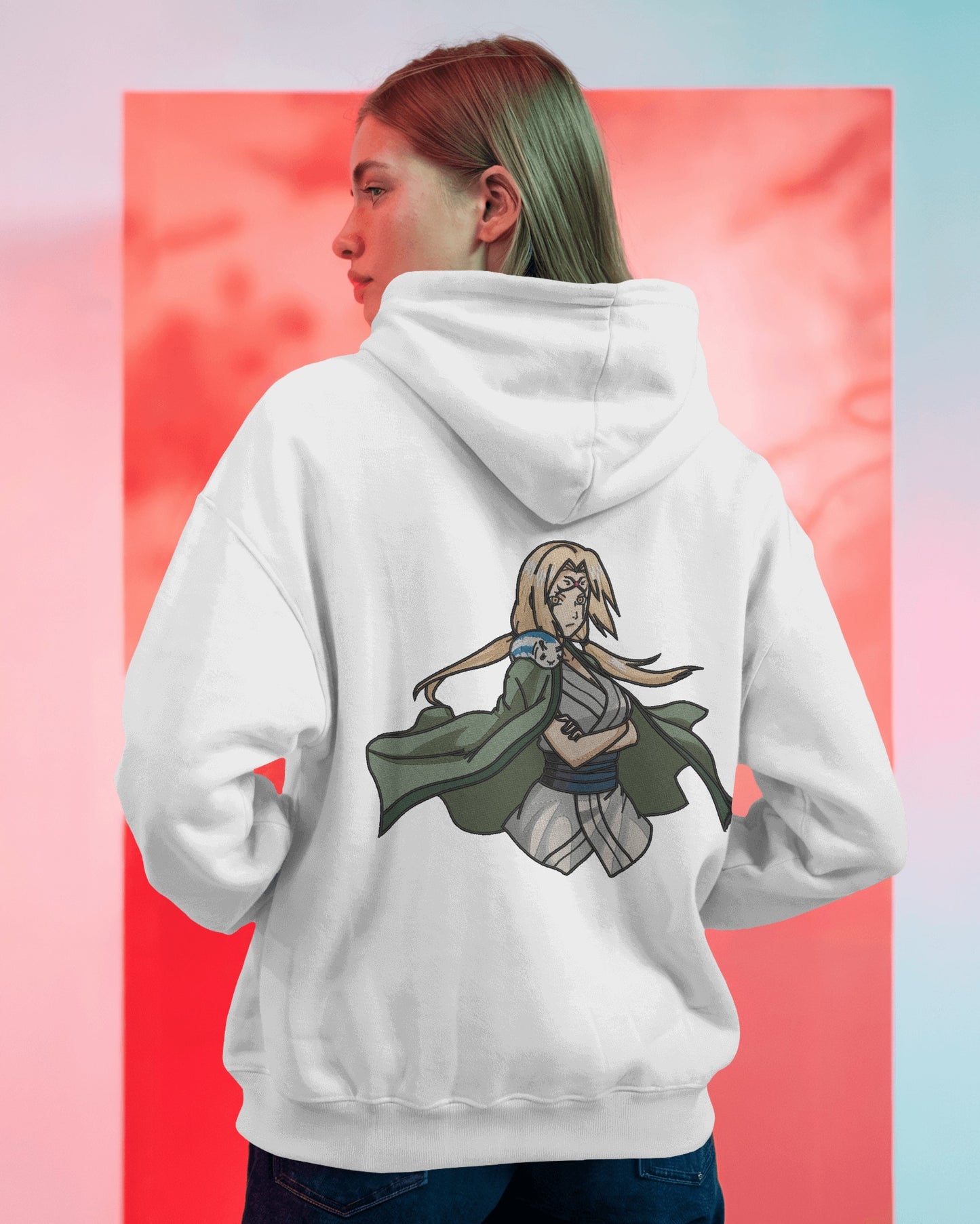 TSUNADE Embroidered Oversized Hoodie