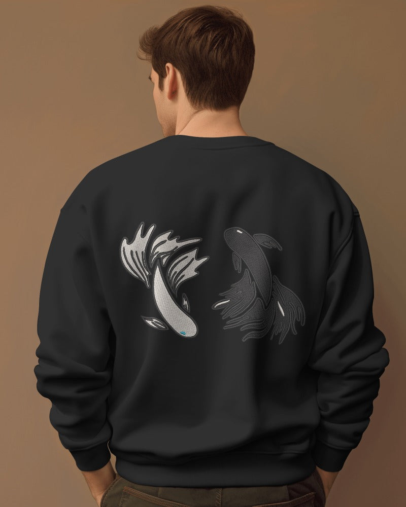 GOJO & GETO Embroidered Oversized Sweatshirt