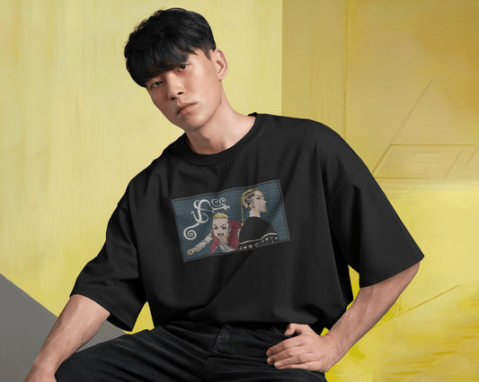 RYUGUJI KEN aka DRAKEN Embroidered Oversized TShirt